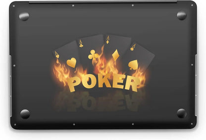 Sticker Master Poker Flame Protective Evrensel Sticker Dizüstü Bilgisayar Vinil Sticker Decal 12" 13" 13.3" 14" 15" 15.4" 15.6 inç Dizüstü Bilgisayar Çıkartma Koruyucu Macbook Asus Acer Hp Lenovo Huawei Dell İçin Sticker Master