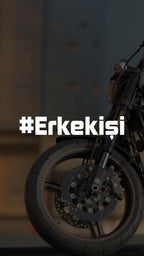 Sticker Master Erkek İşi Sticker - Motorsiklet, Kask, Laptop, Araba, Oto İçin Dayanıklı Etiket (20 x 5 cm, Beyaz)