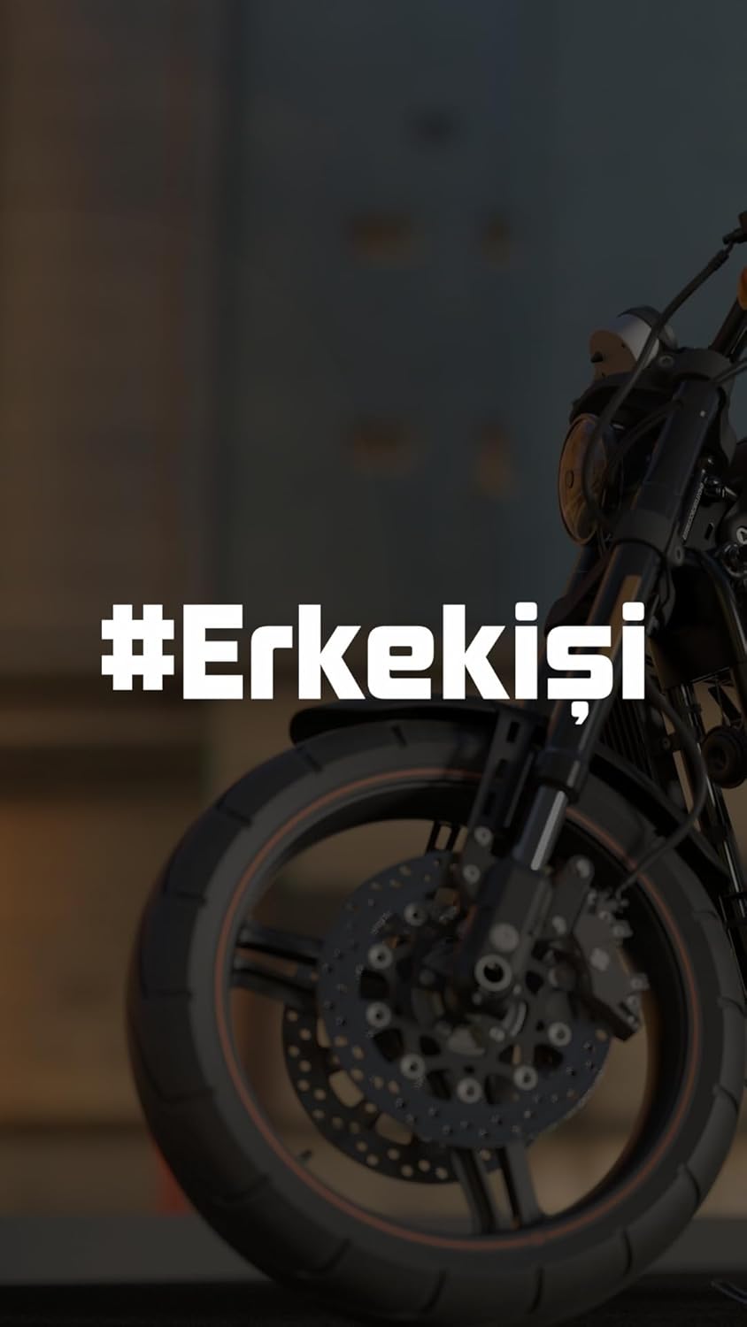 Sticker Master Erkek İşi Sticker - Motorsiklet, Kask, Laptop, Araba, Oto İçin Dayanıklı Etiket (20 x 5 cm, Beyaz)