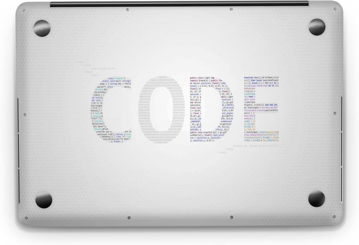 Sticker Master Code Evrensel Sticker Dizüstü Bilgisayar Vinil Sticker Decal 12" 13" 13.3" 14" 15" 15.4" 15.6 inç Dizüstü Bilgisayar Çıkartma Koruyucu Macbook Asus Acer Hp Lenovo Huawei Dell İçin