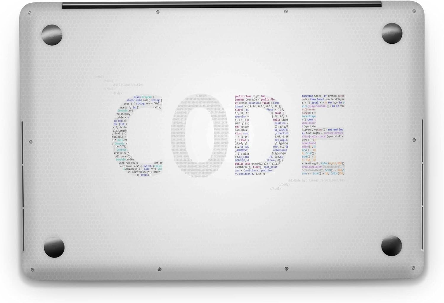 Sticker Master Code Evrensel Sticker Dizüstü Bilgisayar Vinil Sticker Decal 12" 13" 13.3" 14" 15" 15.4" 15.6 inç Dizüstü Bilgisayar Çıkartma Koruyucu Macbook Asus Acer Hp Lenovo Huawei Dell İçin - Sticker Master