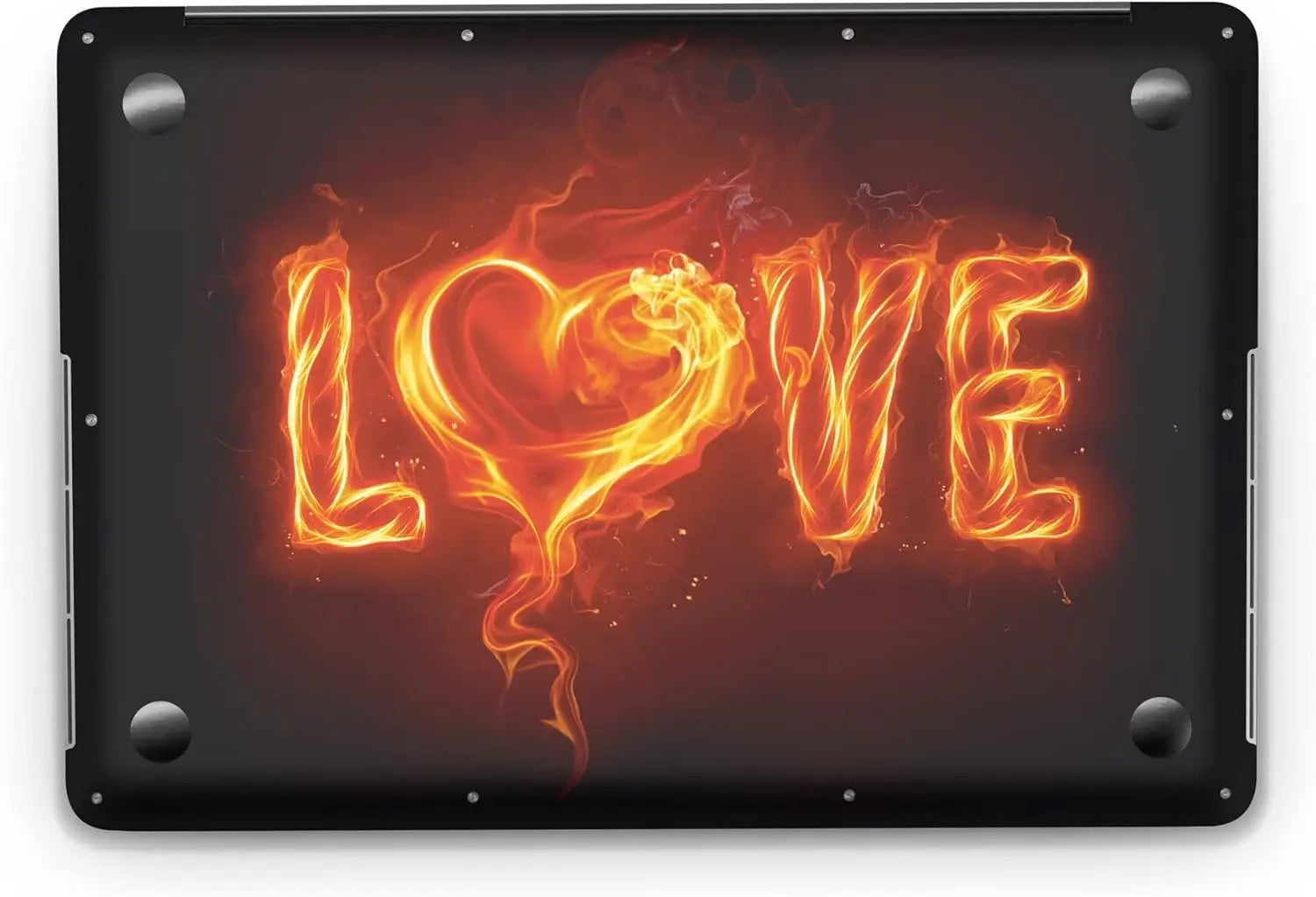 Sticker Master Love Flame Evrensel Sticker Dizüstü Bilgisayar Vinil Sticker Decal 12" 13" 13.3" 14" 15" 15.4" 15.6 inç Dizüstü Bilgisayar Çıkartma Koruyucu Macbook Asus Acer Hp Lenovo Huawei Dell İçin Sticker Master