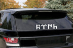 Sticker Master Göktürkçe Türk Motorsiklet,Kask,Laptop,Motor Ve Oto Araç Sticker 20X5 Cm