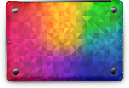 Sticker Master Multicolored Mosaic Protective Evrensel Sticker Dizüstü Bilgisayar Vinil Sticker Decal 12" 13" 13.3" 14" 15" 15.4" 15.6 inç Dizüstü Bilgisayar Çıkartma Koruyucu Macbook Asus Acer Hp Lenovo Huawei Dell İçin Sticker Master