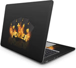 Sticker Master Poker Flame Protective Evrensel Sticker Dizüstü Bilgisayar Vinil Sticker Decal 12" 13" 13.3" 14" 15" 15.4" 15.6 inç Dizüstü Bilgisayar Çıkartma Koruyucu Macbook Asus Acer Hp Lenovo Huawei Dell İçin Sticker Master