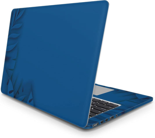 Sticker Master Blue Leaves Evrensel Sticker Dizüstü Bilgisayar Vinil Sticker Decal 12" 13" 13.3" 14" 15" 15.4" 15.6 inç Dizüstü Bilgisayar Çıkartma Koruyucu Macbook Asus Acer Hp Lenovo Huawei Dell İçin