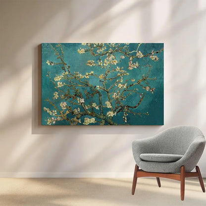Almond Blossom Çiçek Açan Badem Ağacı Kanvas Tablo Sticker Master