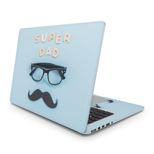 Sticker Master Super Dad Evrensel Sticker Dizüstü Bilgisayar Vinil Sticker Decal 12" 13" 13.3" 14" 15" 15.4" 15.6 inç Dizüstü Bilgisayar Çıkartma Koruyucu Macbook Asus Acer Hp Lenovo Huawei Dell İçin