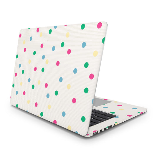 Sticker Master Colorful Dots Evrensel Sticker Dizüstü Bilgisayar Vinil Sticker Decal 12" 13" 13.3" 14" 15" 15.4" 15.6 inç Dizüstü Bilgisayar Çıkartma Koruyucu Macbook Asus Acer Hp Lenovo Huawei Dell İçin