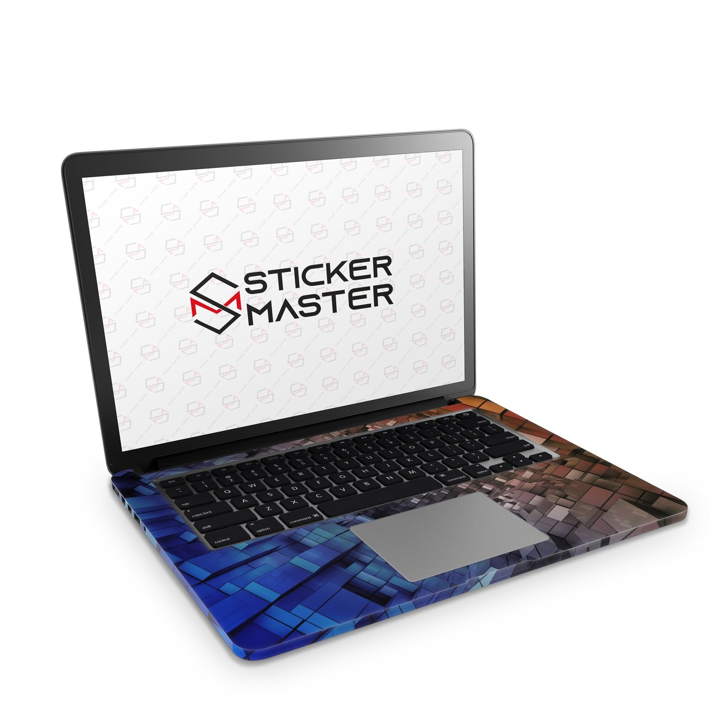 Sticker Master Abstract 3D Evrensel Sticker Dizüstü Bilgisayar Vinil Sticker Decal 12" 13" 13.3" 14" 15" 15.4" 15.6 inç Dizüstü Bilgisayar Çıkartma Koruyucu Macbook Asus Acer Hp Lenovo Huawei Dell İçin