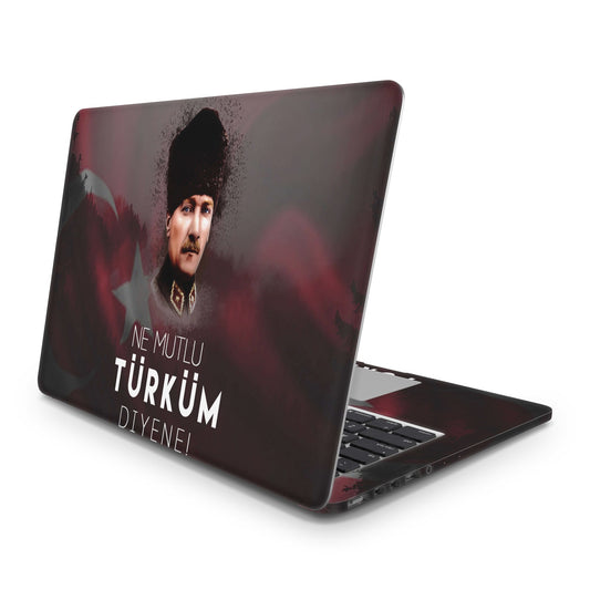 Sticker Master How Happy is The One Who Says I Am A Turk Evrensel Sticker Dizüstü Bilgisayar Vinil Sticker Decal 12" 13" 13.3" 14" 15" 15.4" 15.6 inç Dizüstü Bilgisayar Çıkartma Koruyucu Macbook Asus Acer Hp Lenovo Huawei Dell İçin