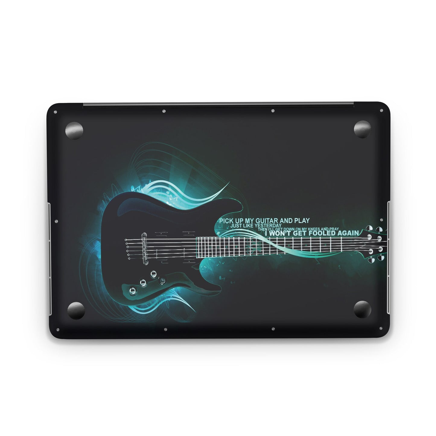 Sticker Master Music Guitar Evrensel Sticker Dizüstü Bilgisayar Vinil Sticker Decal 12" 13" 13.3" 14" 15" 15.4" 15.6 inç Dizüstü Bilgisayar Çıkartma Koruyucu Macbook Asus Acer Hp Lenovo Huawei Dell İçin