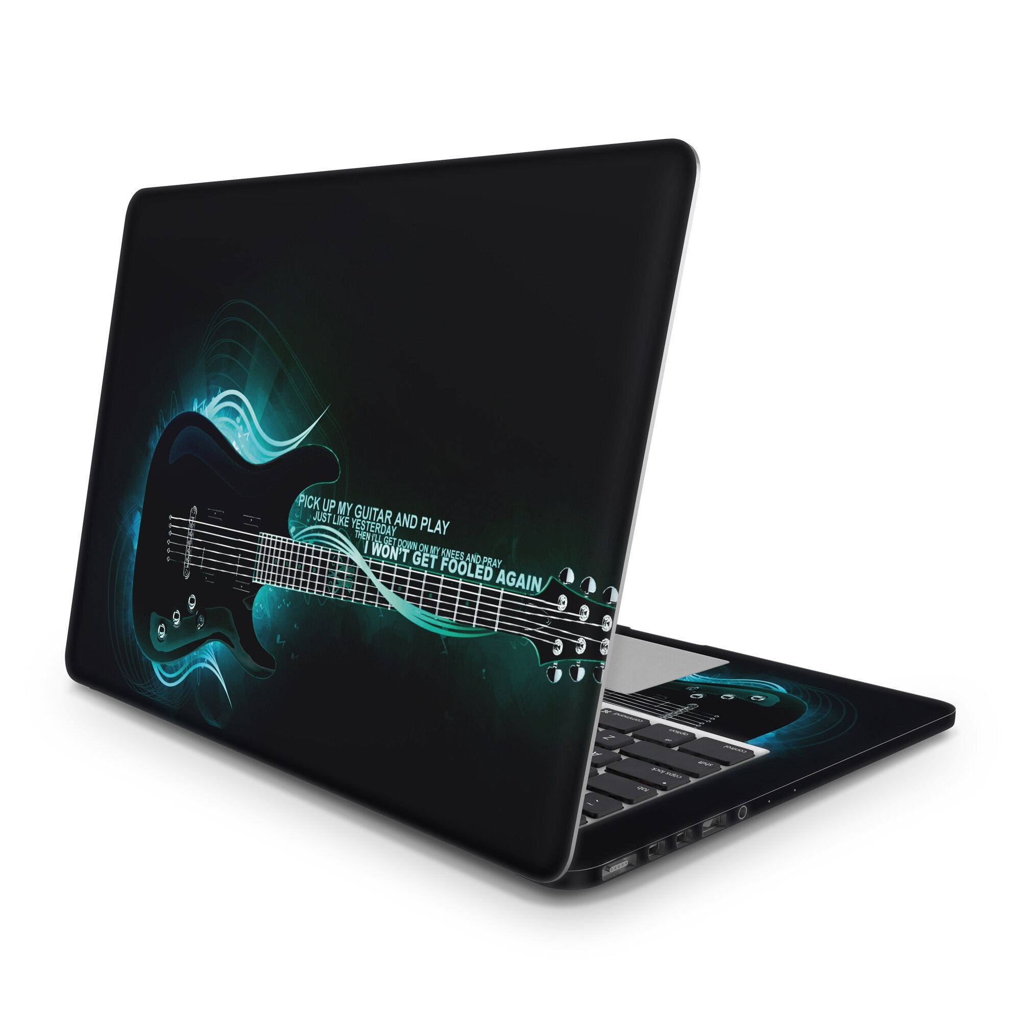 Sticker Master Music Guitar Evrensel Sticker Dizüstü Bilgisayar Vinil Sticker Decal 12" 13" 13.3" 14" 15" 15.4" 15.6 inç Dizüstü Bilgisayar Çıkartma Koruyucu Macbook Asus Acer Hp Lenovo Huawei Dell İçin