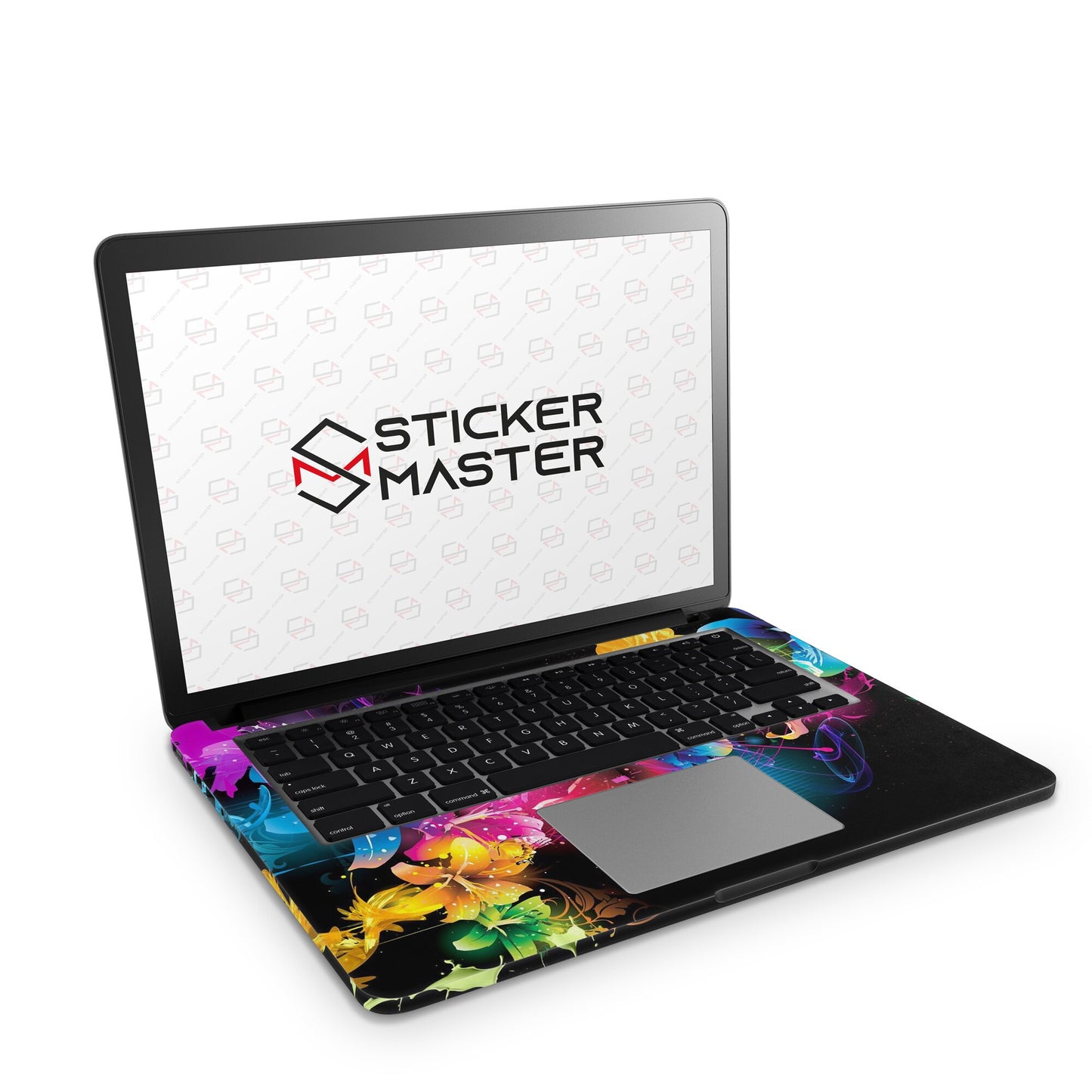 Sticker Master Floral Color Evrensel Sticker Dizüstü Bilgisayar Vinil Sticker Decal  12" 13" 13.3" 14" 15" 15.4" 15.6 inç Dizüstü Bilgisayar Çıkartma Koruyucu Macbook Asus Acer Hp Lenovo Huawei Dell İçin