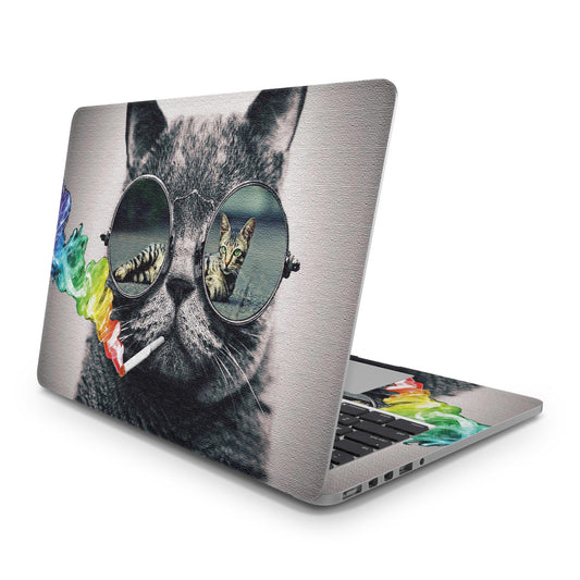 Sticker Master Kedi 7 Evrensel Sticker Dizüstü Bilgisayar Vinil Sticker Decal  12" 13" 13.3" 14" 15" 15.4" 15.6 inç Dizüstü Bilgisayar Çıkartma Koruyucu Macbook Asus Acer Hp Lenovo Huawei Dell İçin