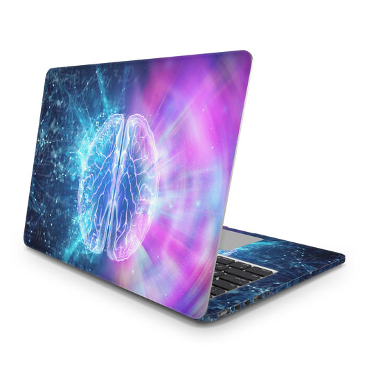 Sticker Master Brain Blue Evrensel Sticker Dizüstü Bilgisayar Vinil Sticker Decal  12" 13" 13.3" 14" 15" 15.4" 15.6 inç Dizüstü Bilgisayar Çıkartma Koruyucu Macbook Asus Acer Hp Lenovo Huawei Dell İçin