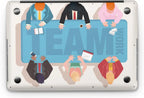 Sticker Master Team Work Evrensel Sticker Dizüstü Bilgisayar Vinil Sticker Decal 12" 13" 13.3" 14" 15" 15.4" 15.6 inç Dizüstü Bilgisayar Çıkartma Koruyucu Macbook Asus Acer Hp Lenovo Huawei Dell İçin - Sticker Master
