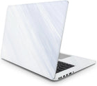 Beyaz Mermer Laptop Sticker Buz Efektli Koruyucu Set | Sticker Master