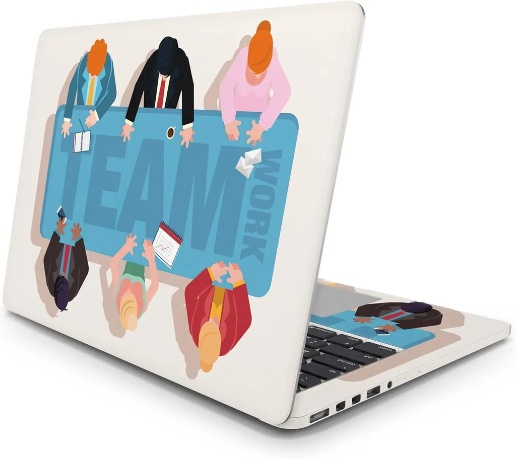 Sticker Master Team Work Evrensel Sticker Dizüstü Bilgisayar Vinil Sticker Decal 12" 13" 13.3" 14" 15" 15.4" 15.6 inç Dizüstü Bilgisayar Çıkartma Koruyucu Macbook Asus Acer Hp Lenovo Huawei Dell İçin - Sticker Master