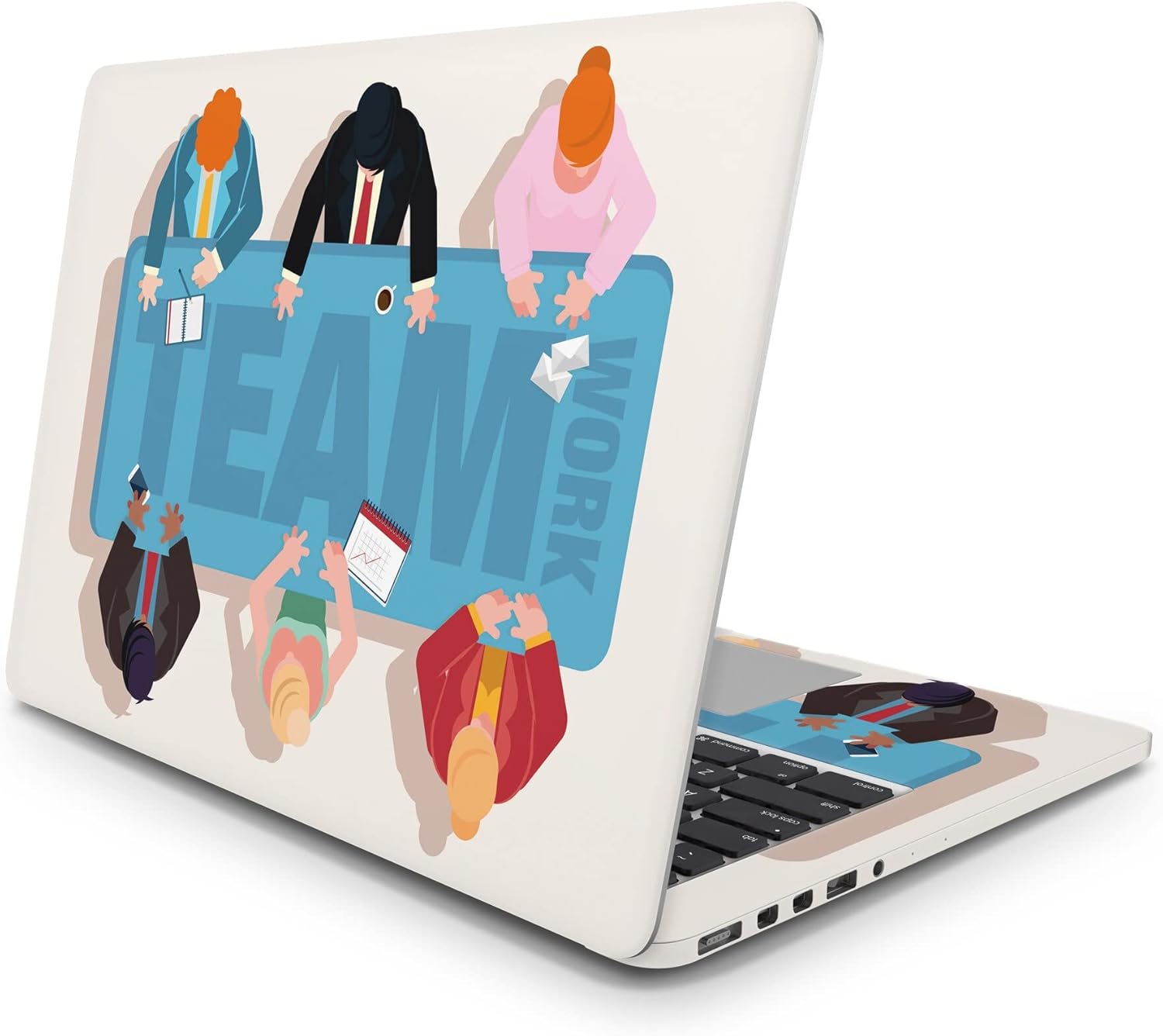 Sticker Master Team Work Evrensel Sticker Dizüstü Bilgisayar Vinil Sticker Decal 12" 13" 13.3" 14" 15" 15.4" 15.6 inç Dizüstü Bilgisayar Çıkartma Koruyucu Macbook Asus Acer Hp Lenovo Huawei Dell İçin