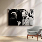 Atatürk Kanvas Tablo Siyah Beyaz Tarihi Portre | Sticker Master