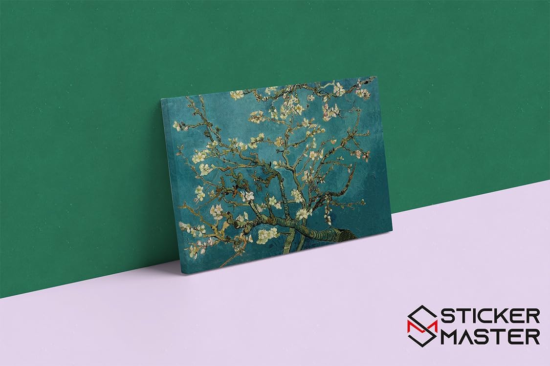 Sticker Master Almond Blossom Çiçek Açan Badem Ağacı Kanvas Tablo | 40x60 Cm,50x70 Cm,100x70 Cm | Sanatın Büyüsünü Mekânınıza Taşıyın