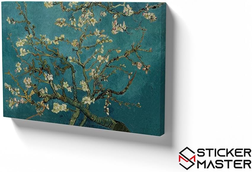 Sticker Master Almond Blossom Çiçek Açan Badem Ağacı Kanvas Tablo | 40x60 Cm,50x70 Cm,100x70 Cm | Sanatın Büyüsünü Mekânınıza Taşıyın