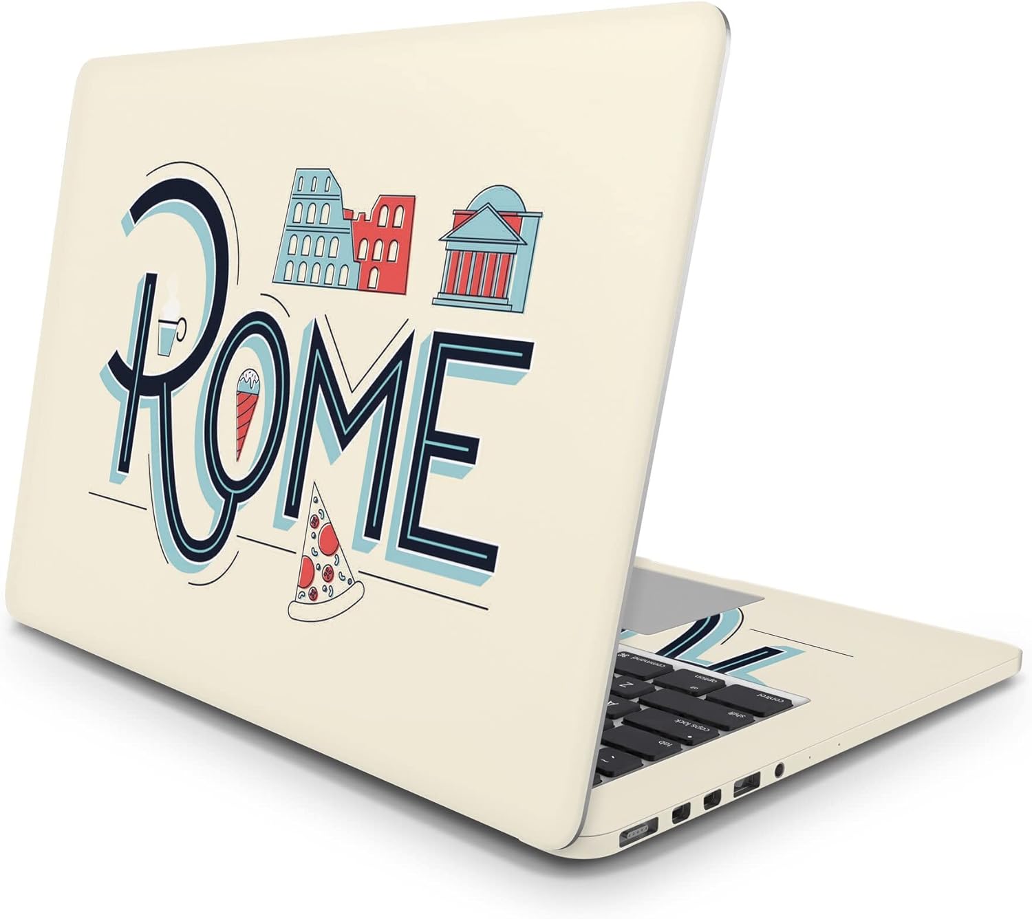 Sticker Master Rome Evrensel Sticker Dizüstü Bilgisayar Vinil Sticker Decal 12" 13" 13.3" 14" 15" 15.4" 15.6 inç Dizüstü Bilgisayar Çıkartma Koruyucu Macbook Asus Acer Hp Lenovo Huawei Dell İçin
