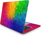 Renkli Laptop Sticker Mozaik Tasarım Koruyucu Set | Sticker Master