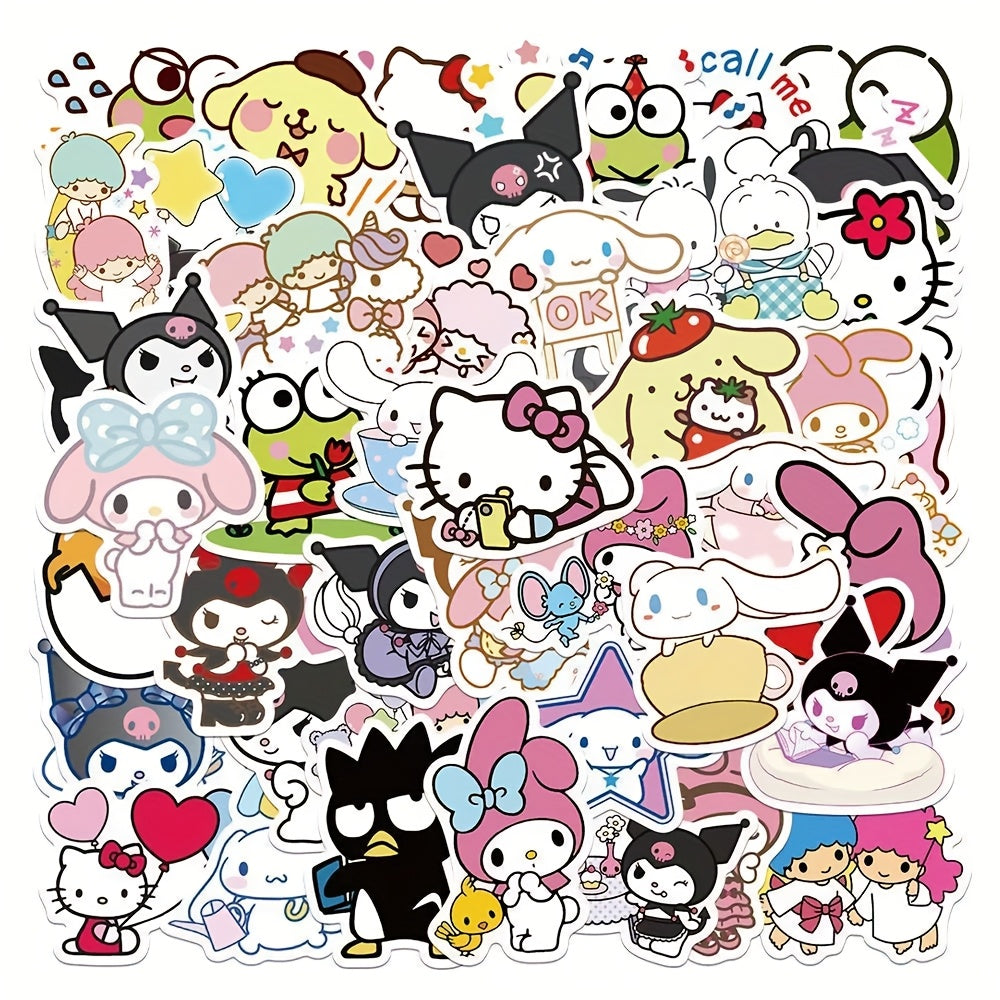 Hello Kitty Kuromi Melody Stil Sticker Seti | Sticker Master