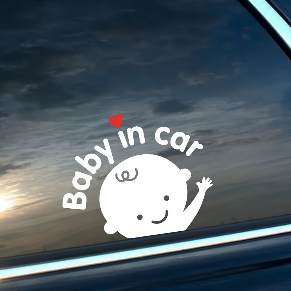 Sevimli Baby in Car Arabada Bebek Var Sticker Araç Çıkartması - Sticker Master