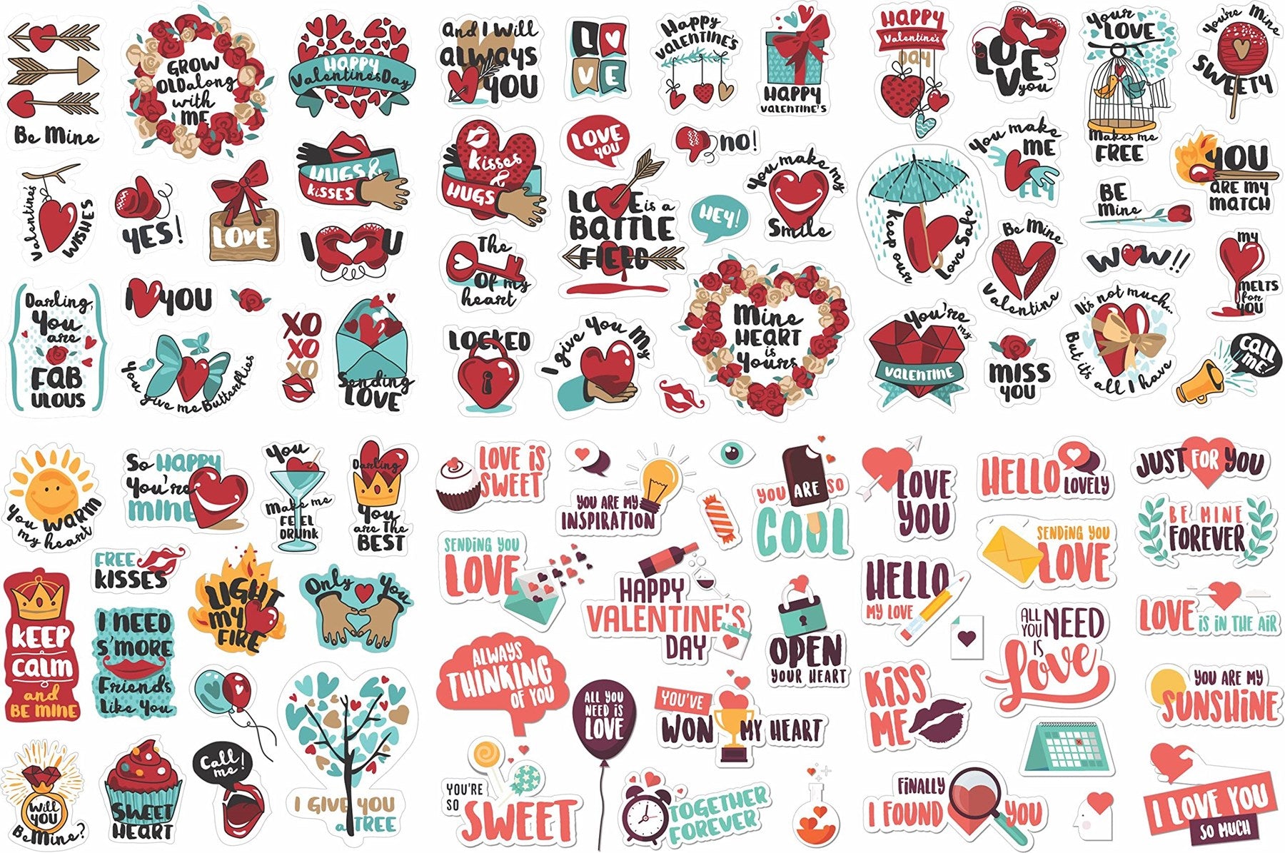 Sticker Master 88 Adet Love Aşk Graffiti JDM Araba Modifiye Stickers Motor Bisiklet Laptop Sticker Etiket Çıkartma