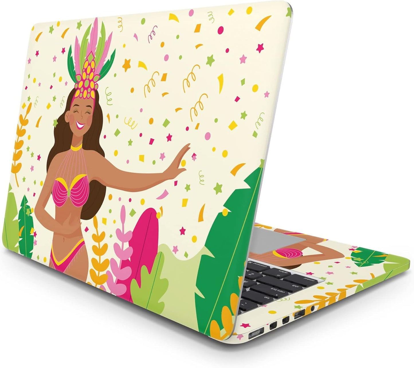 Sticker Master Brazilian Carnival Background Evrensel Sticker Dizüstü Bilgisayar Vinil Sticker Decal 12" 13" 13.3" 14" 15" 15.4" 15.6 inç Dizüstü Bilgisayar Çıkartma Koruyucu Macbook Asus Acer Hp Lenovo Huawei Dell İçin