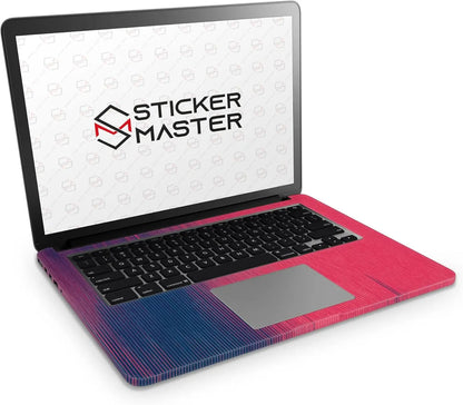 Sticker Master Abstract Duotone Lines Evrensel Sticker Dizüstü Bilgisayar Vinil Sticker Decal 12" 13" 13.3" 14" 15" 15.4" 15.6 inç Dizüstü Bilgisayar Çıkartma Koruyucu Macbook Asus Acer Hp Lenovo Huawei Dell İçin Sticker Master
