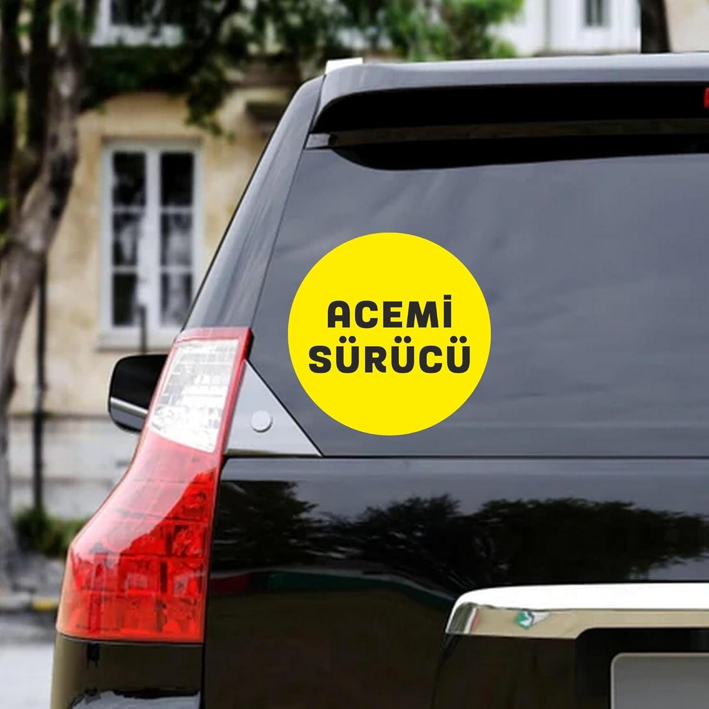 Sticker Master Acemi Sürücü Motorsiklet,Kask,Laptop,Motor Ve Oto Araç Sticker 15x15 Cm