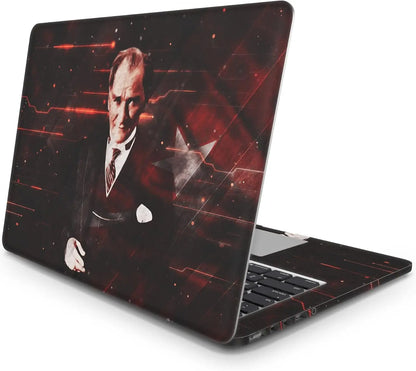 Sticker Master Mustafa Kemal Atatürk Impressive  Evrensel Sticker Dizüstü Bilgisayar Vinil Sticker Decal 12" 13" 13.3" 14" 15" 15.4" 15.6 inç Dizüstü Bilgisayar Çıkartma Koruyucu Macbook Asus Acer Hp Lenovo Huawei Dell İçin Sticker Master