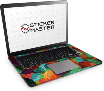 Sticker Master Autumn Leaves Evrensel Sticker Dizüstü Bilgisayar Vinil Sticker Decal 12" 13" 13.3" 14" 15" 15.4" 15.6 inç Dizüstü Bilgisayar Çıkartma Koruyucu Macbook Asus Acer Hp Lenovo Huawei Dell İçin Sticker Master