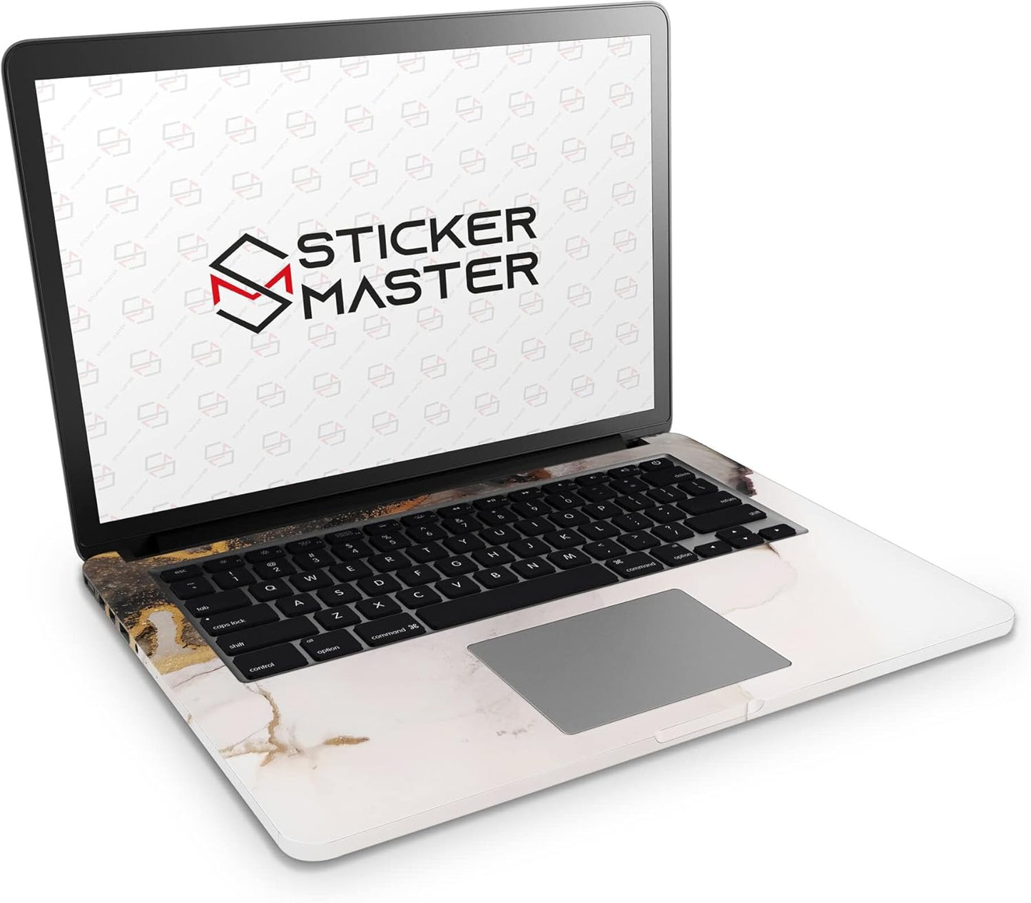 Sticker Master Abstract Black and Gold Ink Evrensel Sticker Dizüstü Bilgisayar Vinil Sticker Decal
