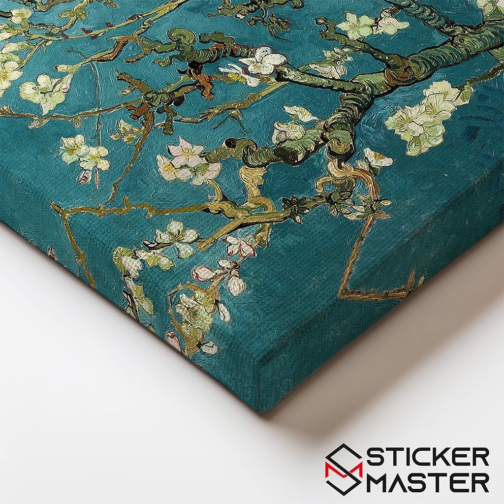Sticker Master Almond Blossom Çiçek Açan Badem Ağacı Kanvas Tablo | 40x60 Cm,50x70 Cm,100x70 Cm | Sanatın Büyüsünü Mekânınıza Taşıyın