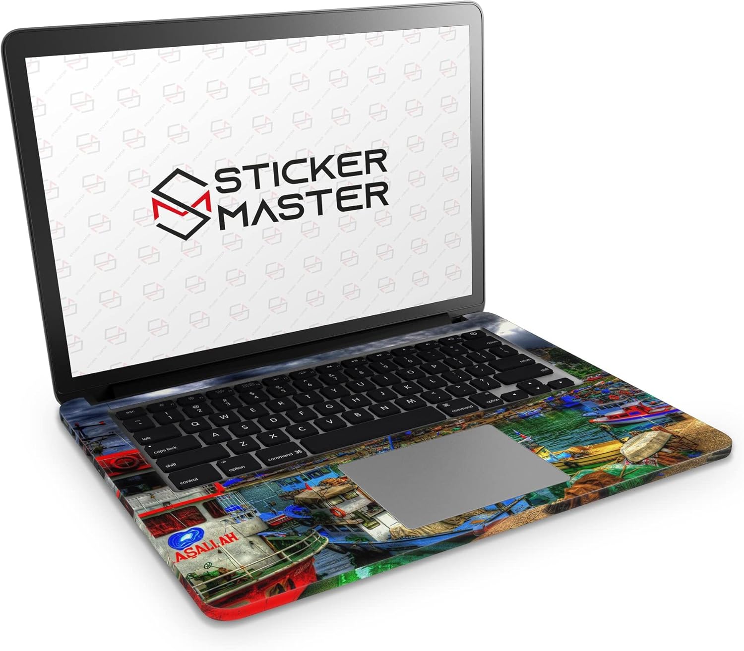 Sticker Master City And Marina Protective Evrensel Sticker Dizüstü Bilgisayar Vinil Sticker Decal 12" 13" 13.3" 14" 15" 15.4" 15.6 inç Dizüstü Bilgisayar Çıkartma Koruyucu Macbook Asus Acer Hp Lenovo Huawei Dell İçin