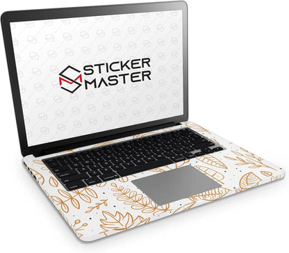 Sticker Master Autumn Background With Leaves Evrensel Sticker Dizüstü Bilgisayar Vinil Sticker Decal 12" 13" 13.3" 14" 15" 15.4" 15.6 inç Dizüstü Bilgisayar Çıkartma Koruyucu Macbook Asus Acer Hp Lenovo Huawei Dell İçin Sticker Master