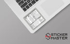 Sticker Master Word & Excel Kısayol Klavye Çıkartması – Şeffaf Vinil, Kalıntı Bırakmaz, Suya Dayanıklı, PC ve MacBook Uyumlu
