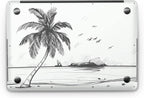 Sticker Master Beach Sketch Evrensel Sticker Dizüstü Bilgisayar Vinil Sticker Decal 12" 13" 13.3" 14" 15" 15.4" 15.6 inç Dizüstü Bilgisayar Çıkartma Koruyucu Macbook Asus Acer Hp Lenovo Huawei Dell İçin