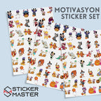 Sticker Master 70 Adet Karikatür Çıkartma Paketi – Su Geçirmez Vinil Sticker Seti, Laptop, Kaykay, Valiz, Bisiklet ve Daha Fazlası İçin