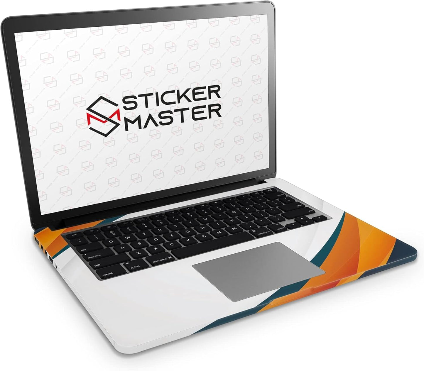Sticker Master Elegant Wave Evrensel Sticker Dizüstü Bilgisayar Vinil Sticker Decal 12" 13" 13.3" 14" 15" 15.4" 15.6 inç Dizüstü Bilgisayar Çıkartma Koruyucu Macbook Asus Acer Hp Lenovo Huawei Dell İçin
