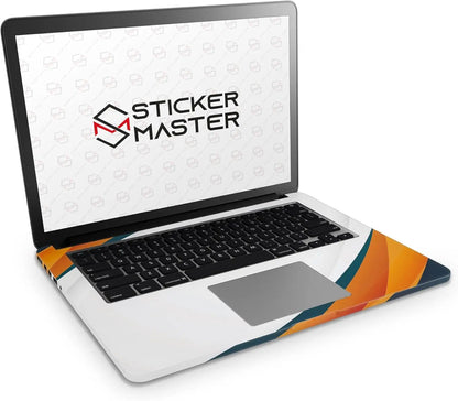 Sticker Master Elegant Wave Evrensel Sticker Dizüstü Bilgisayar Vinil Sticker Decal 12" 13" 13.3" 14" 15" 15.4" 15.6 inç Dizüstü Bilgisayar Çıkartma Koruyucu Macbook Asus Acer Hp Lenovo Huawei Dell İçin Sticker Master