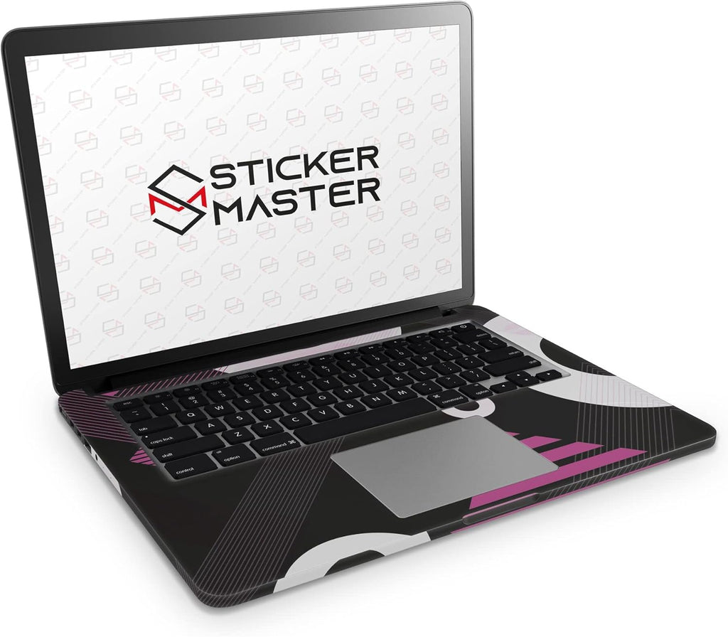 Sticker Master Purple Shape Evrensel Sticker Dizüstü Bilgisayar Vinil Sticker Decal 12" 13" 13.3" 14" 15" 15.4" 15.6 inç Dizüstü Bilgisayar Çıkartma Koruyucu Macbook Asus Acer Hp Lenovo Huawei Dell İçin