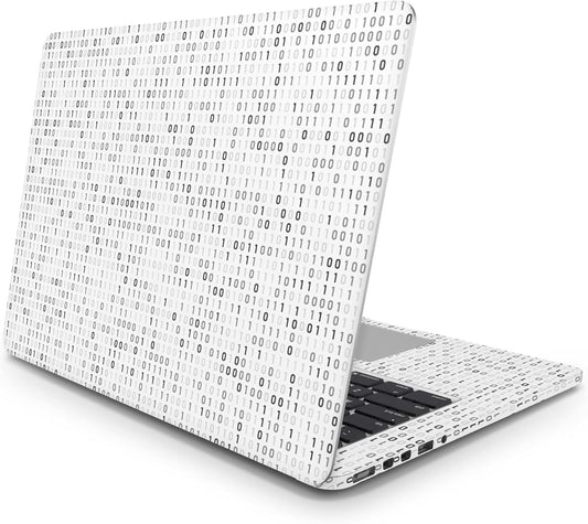 Sticker Master Binary Matrix Code Protective Evrensel Sticker Dizüstü Bilgisayar Vinil Sticker Decal 12" 13" 13.3" 14" 15" 15.4" 15.6 inç Dizüstü Bilgisayar Çıkartma Koruyucu Macbook Asus Acer Hp Lenovo Huawei Dell İçin