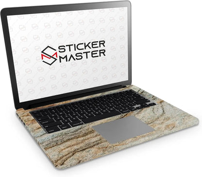 Sticker Master Texture Natural Stone Evrensel Sticker Dizüstü Bilgisayar Vinil Sticker Decal 12" 13" 13.3" 14" 15" 15.4" 15.6 inç Dizüstü Bilgisayar Çıkartma Koruyucu Macbook Asus Acer Hp Lenovo Huawei Dell İçin Sticker Master