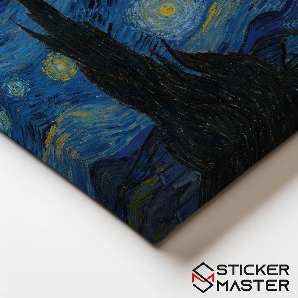 Yıldızlı Gece - Starry Night Kanvas Tablo Sticker Master
